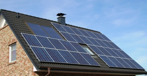 Solarenergie-Dach